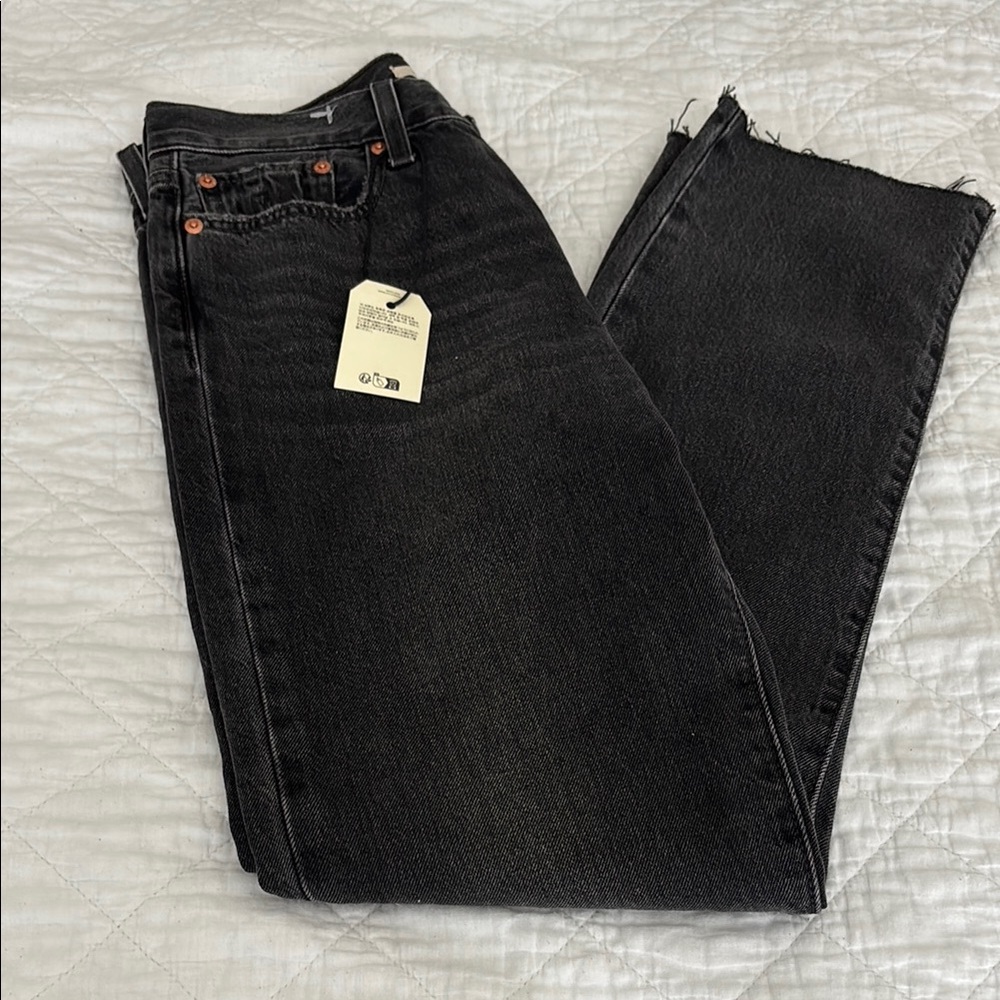 Levi's Black Wedgie Straight Leg Jeans Classic Style